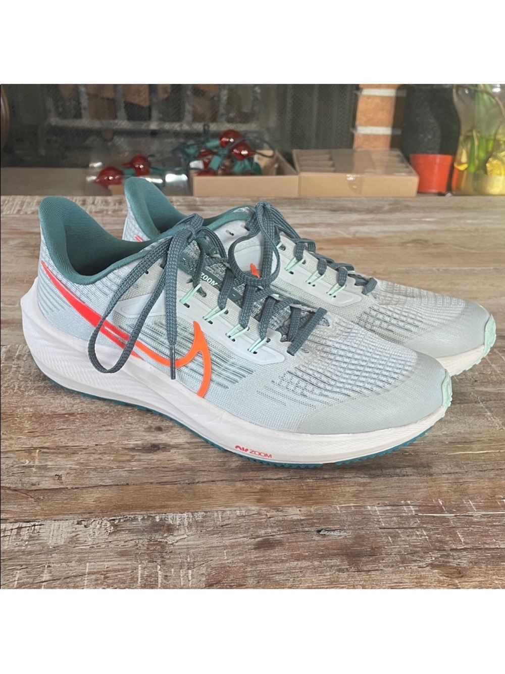 Nike Air Pegasus 39 Running Shoes with Orange Swoosh
